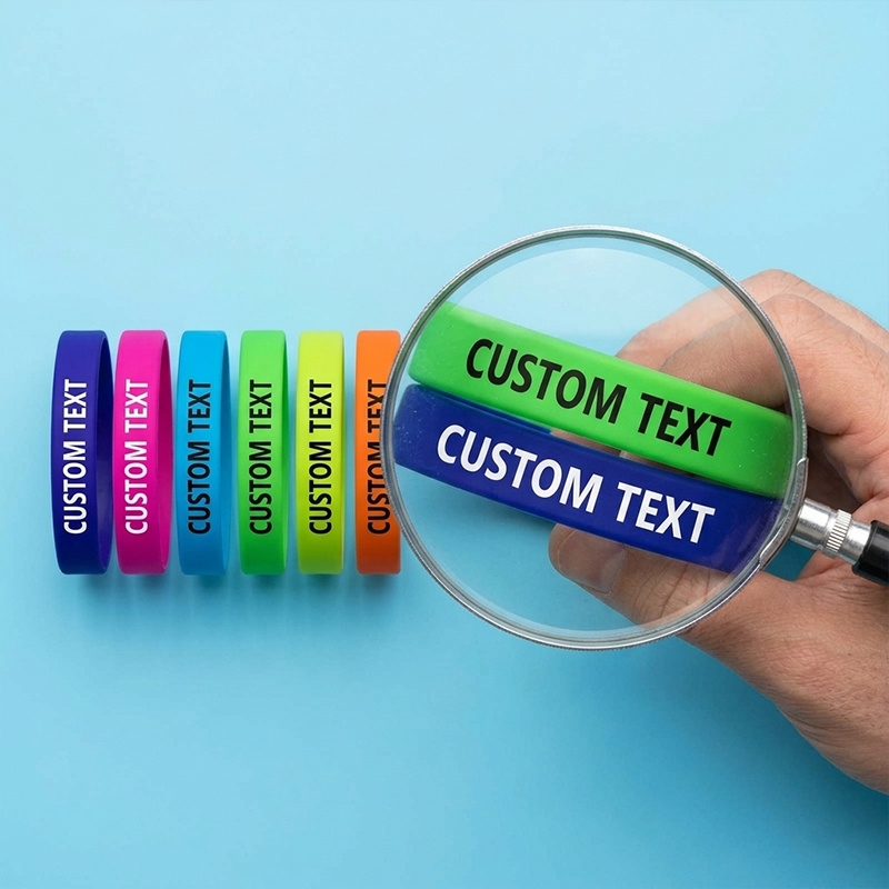 Custom Silicone Wristbands, 200pcs Set for Personalization